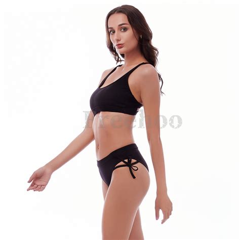 Women Split Swimsuit Sexy Black Back O Ring Bikini Suit Swimwear And Swimsuit Price