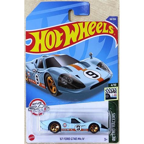 Hotwheels Retro Racers Ford Gt Mk Iv Rare Hot Wheels Gulf Racing Hobbies Toys