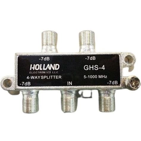 Divisor Holland Ghs 4 Antena Vhf Uhf Net 1x4 Saídas Divisor de Sinal