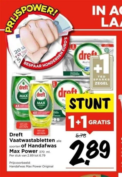 Dreft Vaatwastabletten Of Handafwas Max Power Aanbieding Bij Vomar