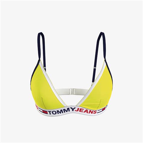 Tommy Hilfiger Triangle Fixed Rp Kadın Sarı Bikini Üstü KADIN Mayo Bikini SuperStep