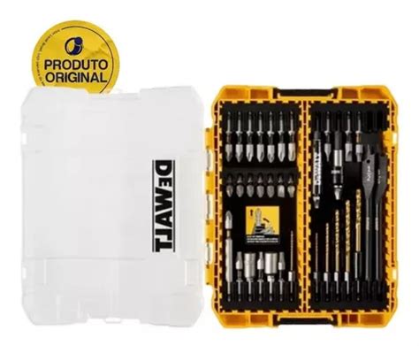 Kit De Bits E Brocas Soquetes Porta Bits Estojo Dewalt Pcs Frete Gr Tis