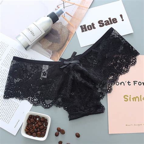 Quần lọt khe sexy phối hoa đáng yêu quần lót nữ đính nơ đen nude gợi cảm BIKI HOUSE T318 HCM