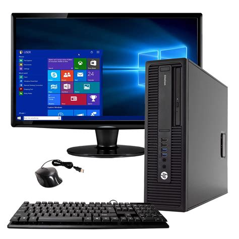 Pre-Owned HP EliteDesk 800G2 Desktop Computer PC, Intel Quad-Core i5 ...