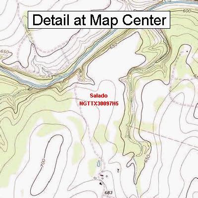 Amazon Usgs Topographic Quadrangle Map Salado Texas Folded