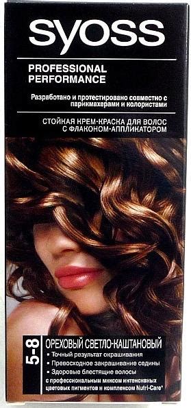 Краска для волос Syoss орех светлый каштан 5-8 купить с доставкой по ...