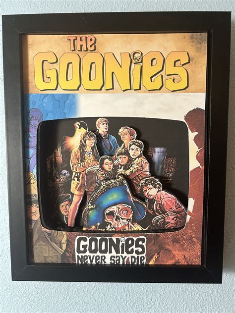 The Goonies Movie 3d Shadow Box 8x10 Handmade Pop Culture Art Etsy