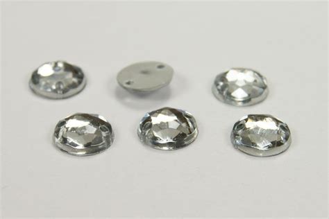 Стразы круг, 8мм, с отверстиями, звезда, прозр, 50шт (Е5713)