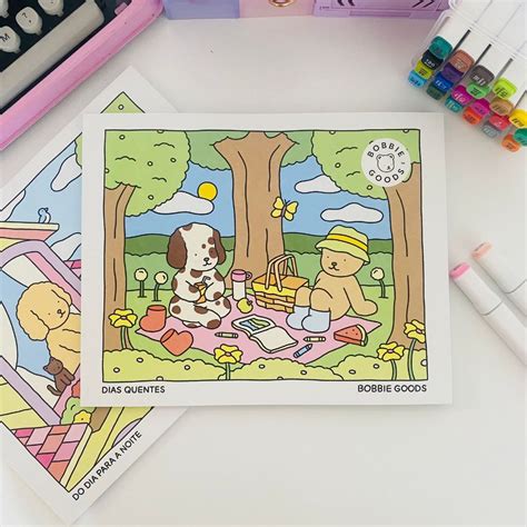 Dias Quentes Bobbie Good - Livro de Colorir Oficial Bobbie Goods - Dias Quentes | Shopee Brasil