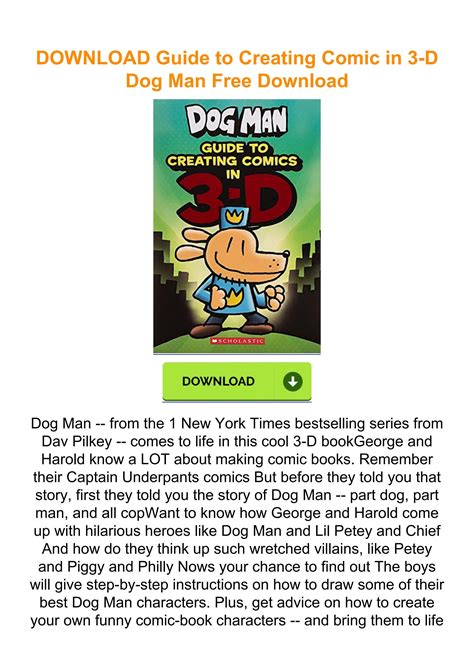 DOWNLOAD Guide to Creating Comic in 3-D Dog Man Free Download by ...