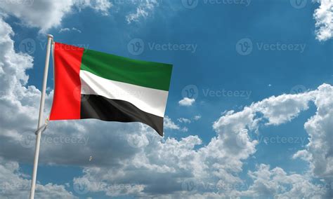 Uae waving flag icon country national arab emirates dubai middle east