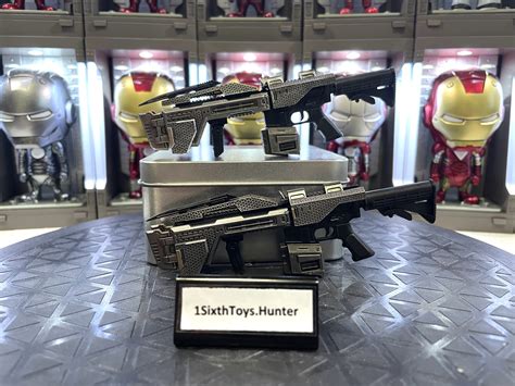 MARVEL AVENGERS AGE OF ULTRON HOT TOYS SCALE MMS BLACK WIDOW BLASTER GUN WEAPON