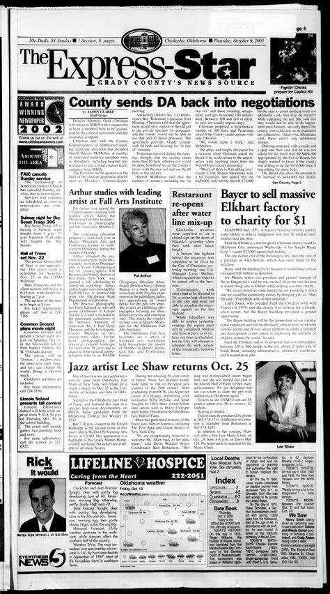 The Express-Star (Chickasha, Okla.), Ed. 1 Thursday, October 9, 2003