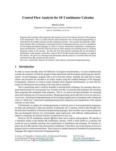 Control Flow Analysis for SF Combinator Calculus