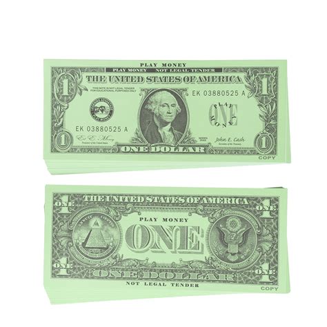 Learning Advantage One Dollar Play Bills Set Of 100 1 | Desertcart New