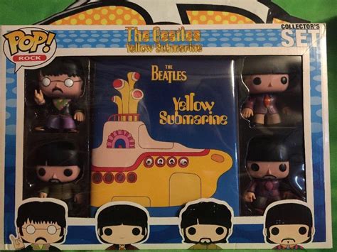 Funko POP! The Beatles Yellow Submarine 4 Pack Collectors Set Rare ...