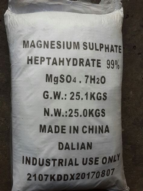 Bán MgSO4 99% - Magie Sulphate
