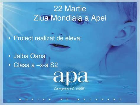 Ppt Martie Ziua Mondiala A Apei Powerpoint Presentation Free