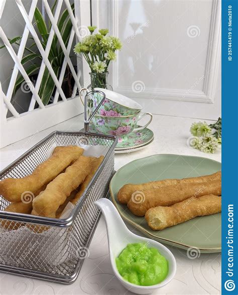 Local Breadstick Called Cakoi Or Youtiao A Long Golden Brown Deep Fried