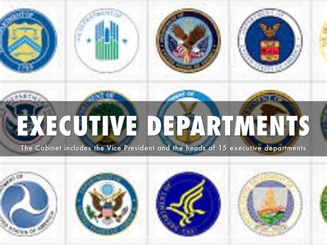 15 Executive Departments List