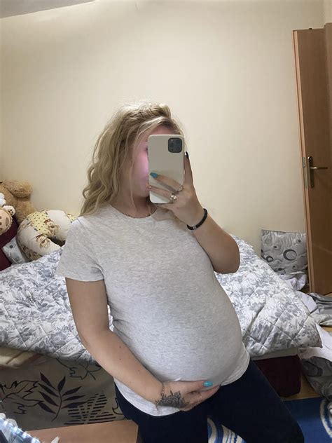 Pregnant And Slutty I Love Feeling Your Hot Load Spill Inside My Swollen Tummy R PreggoPorn