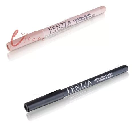 Kit Lápis Delineador Olhos Preto Nude Prova D água Fenzza Parcelamento sem juros