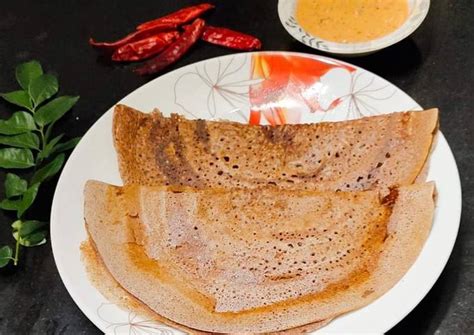 Ragi Dosa Finger Millet Dosa Recipe By Bhuvana Gopa Cookpad