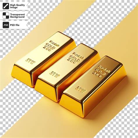 Premium Psd Psd Gold Bars On Transparent Background