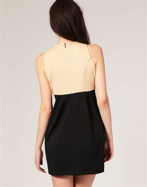 Vestido Preto E Nude