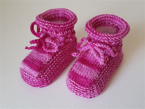 Strickanleitung Baby Booties Sohlenlänge ca 9 cm