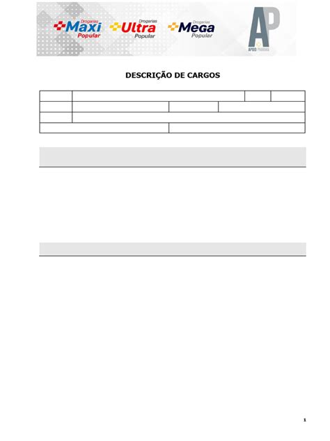 Descrição De Cargo Operador De Caixa - Descrição do Cargo: Operador de Caixa | PDF | Contabilidade