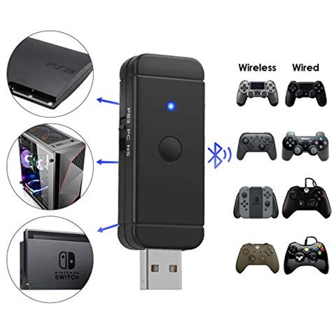 Funturbo Wireless Controller Adapter For Nintendo Switch Pc And Ps3 Bluetooth Controller Adapter