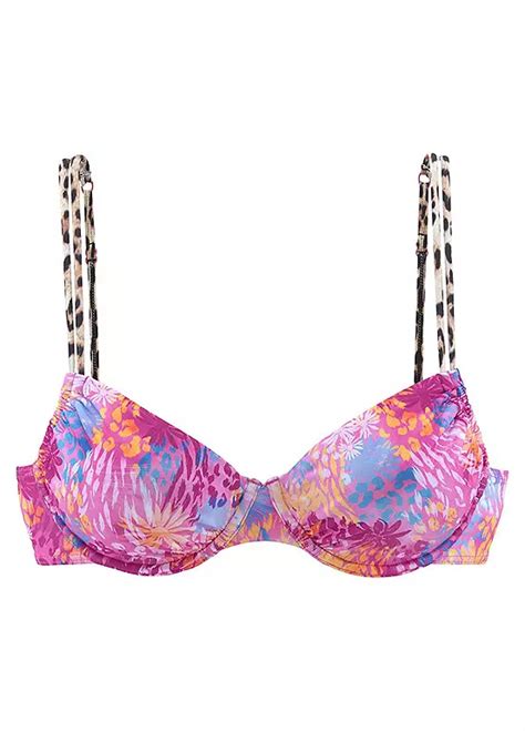 Haruna Print Underwired Bikini Top By Buffalo Look Again