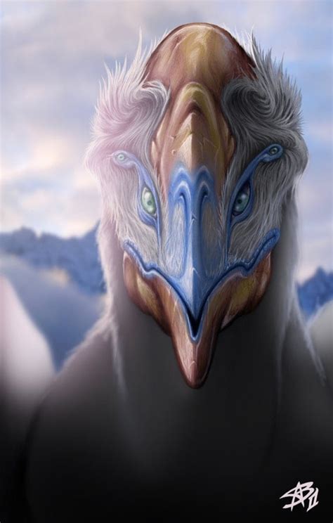 Items Similar To Alien Bird Design Drawing Digital Illustration Sci