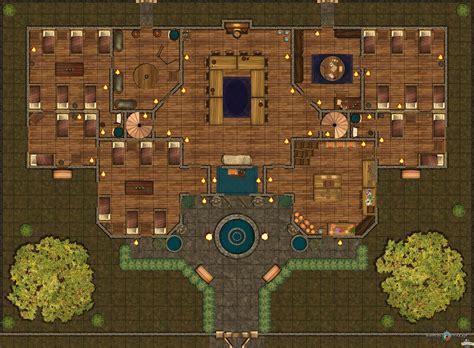 Castle Rpg Map By Iolar5 This Is A Free Tabletop Rpg Map By The Arkenforge Community Made With