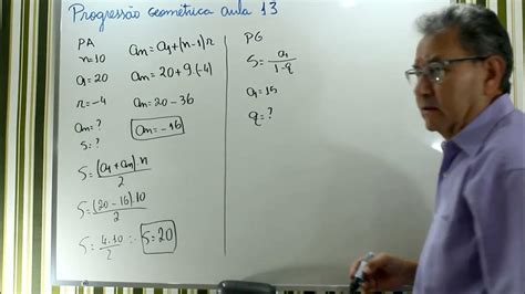 Pg Decrescente - Progressão Geométrica aula 13 - Encontrar o valor da razão de uma PG ...