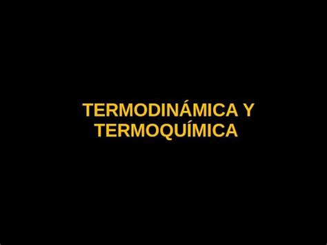 Termodinámica y Termoquímica YouTube