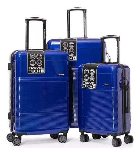 Set X 3 Valijas Maletas Viaje Rigidas Liviana Manija Ruedas