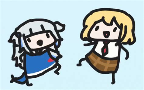 Gawr Gura Amelia Watson Sticker Gawr Gura Amelia Watson Walfie Gifs My XXX Hot Girl