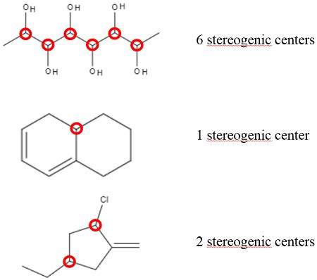 Locate The Stereogenic Center S In Each Compound A Molecule May Have