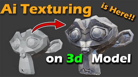 Finally Ai Texturing On 3d Model Is Here Youtube