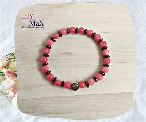 Гривна от ягодов кварц и хематит - БЛИЗНАЦИ, ВЕЗНИ, КОЗИРОГ, СКОРПИОН ...