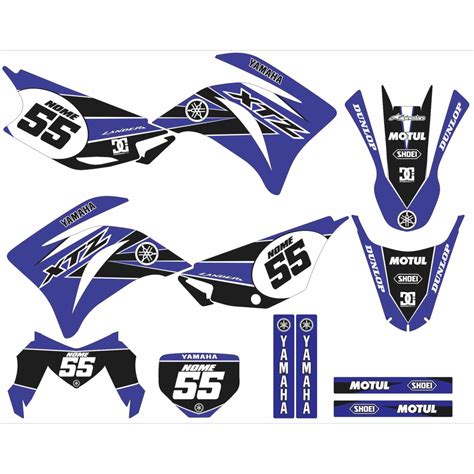 Kit Adesivo Gráfico Yamaha Lander 250 2021 2023 Edition Escorrega o