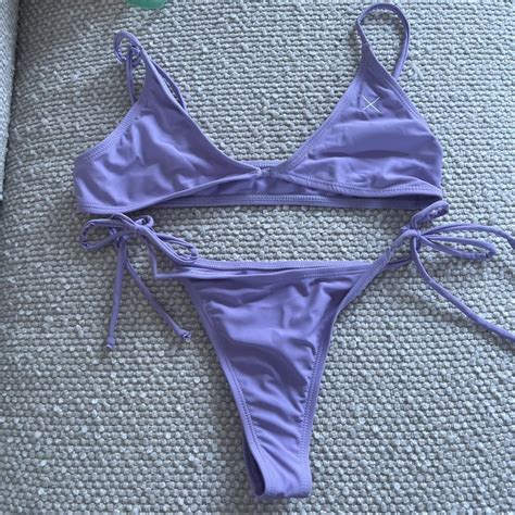 Lilac BOUTINE LA Bikini Only Been Worn Twice Size Depop