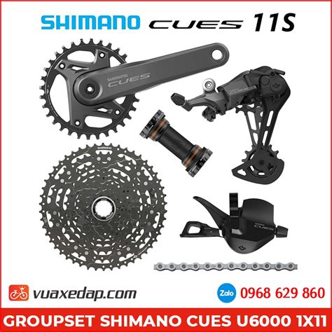 Bộ truyền động Groupset Shimano CUES U6000 1x11 | Vua Xe Đạp