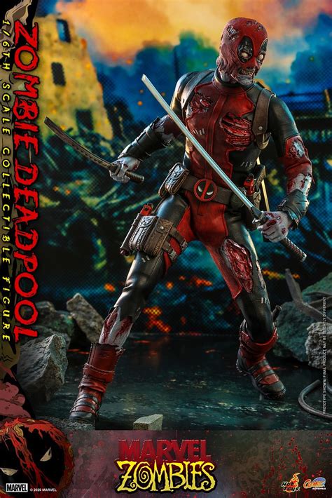 Hot Toys CMS06 漫威活死人殭屍死侍 1 6比例人偶 北爛傭兵要死不活襲來