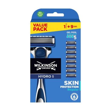 WILKINSON SWORD HYDRO 5 SKIN PROTECTION REGULAR RAZOR + 9 BLADES