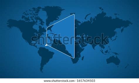 Detailed World Map Pinned Enlarged Map เวกเตอร์สต็อก ปลอดค่าลิขสิทธิ์ 1657634503 Shutterstock