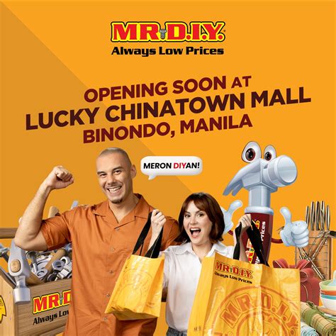 MR - Great news, Manila! 🎉 MR.DIY is opening soon at Lucky Chinatown