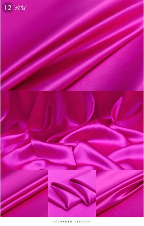 Purplish Red Stretch Silk Satin Fabric For Fashion Apparel Width